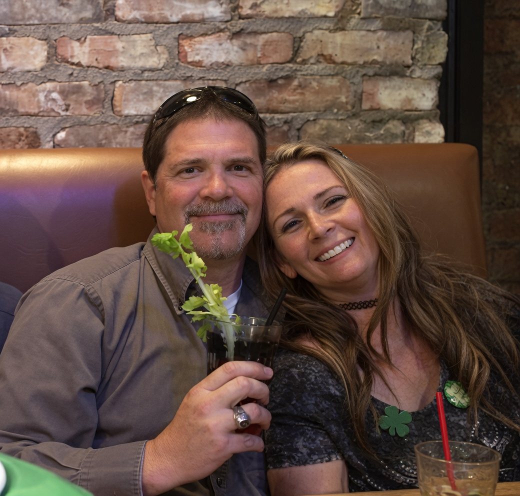 Darin and Sally Ray dressed up for St. Patrick's Day
